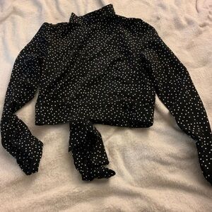 patterned backless wrapped top